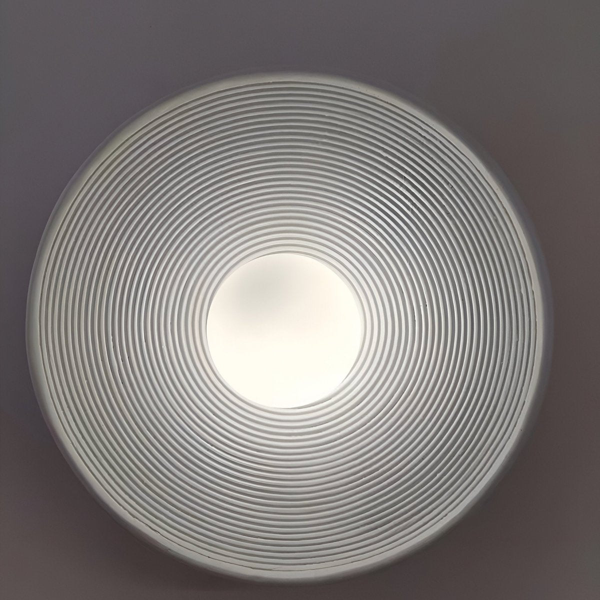 Round LED Wall Sconce, Retro Ceramic Style Resin 1 Light Fixture | Temsk