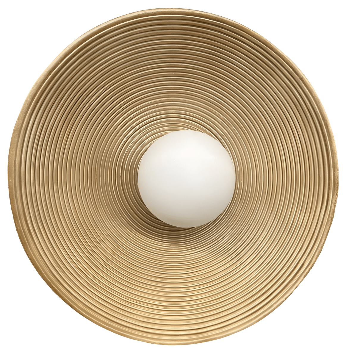 Round LED Wall Sconce, Retro Ceramic Style Resin 1 Light Fixture | Temsk