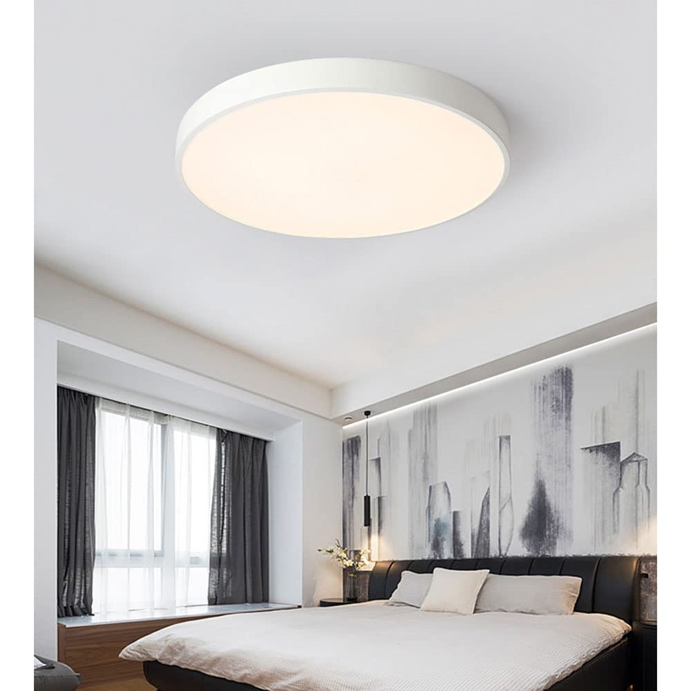 12-Inch Diameter Round Metal Flush Mount Ceiling Light Fixture | Temsk