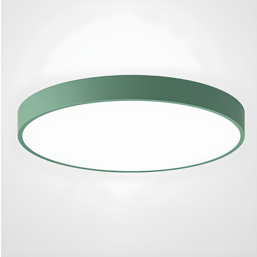 12-Inch Diameter Round Metal Flush Mount Ceiling Light Fixture | Temsk