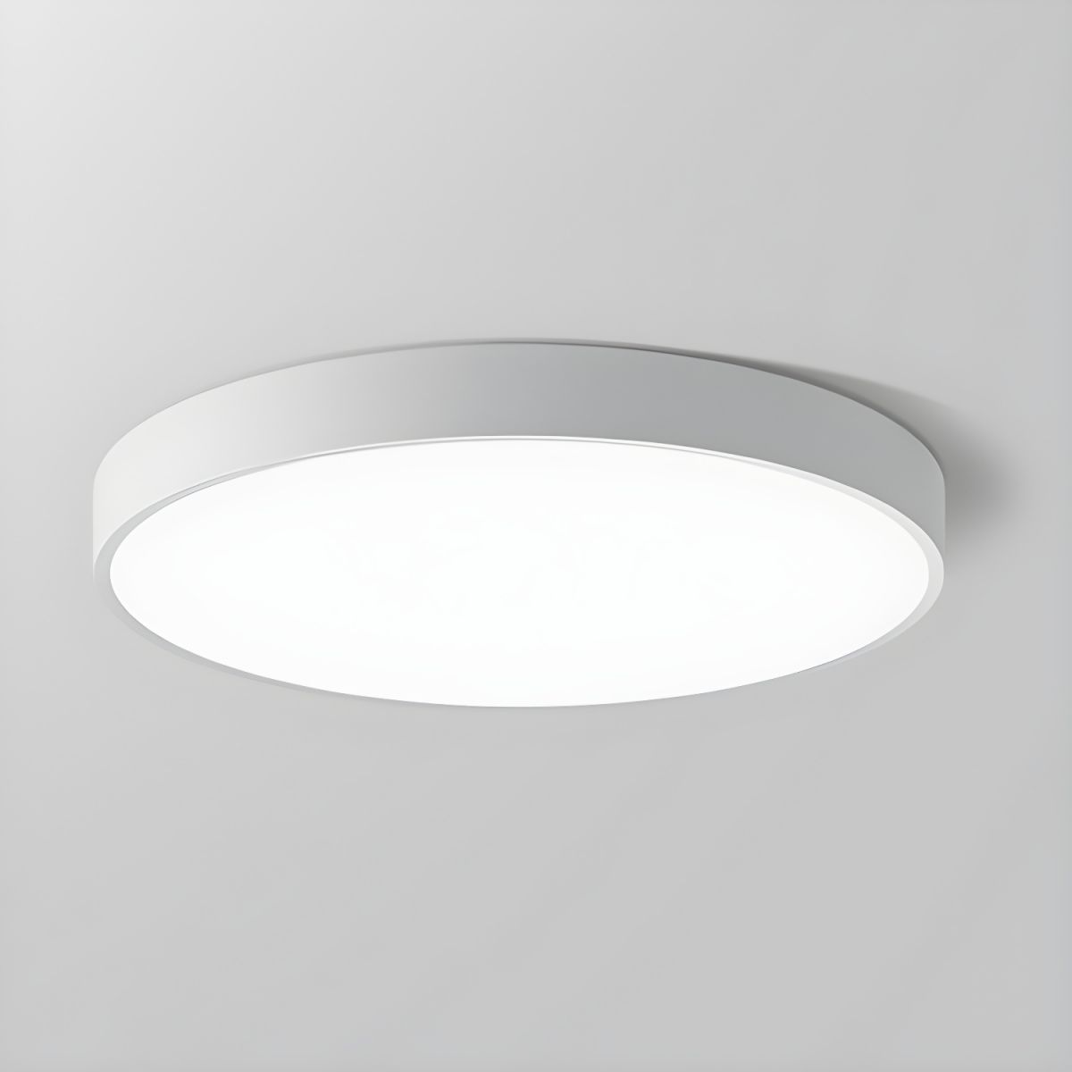 12-Inch Diameter Round Metal Flush Mount Ceiling Light Fixture | Temsk