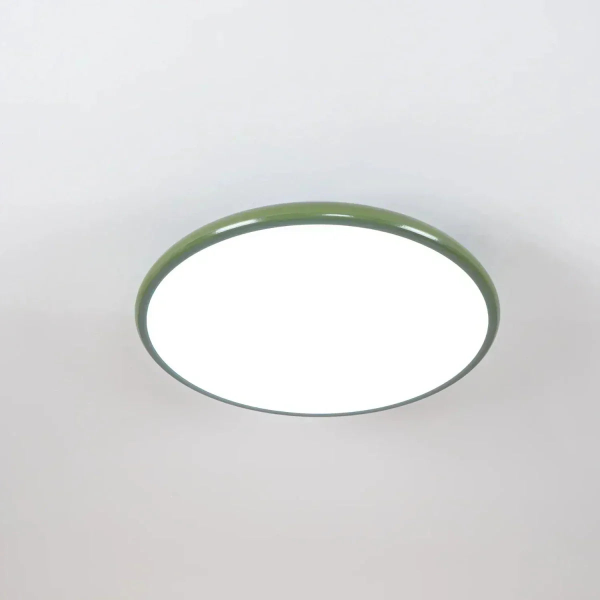 LED Ceiling Light Fixture With Round Metal Frame, 12-Inch Diameter | Temsk