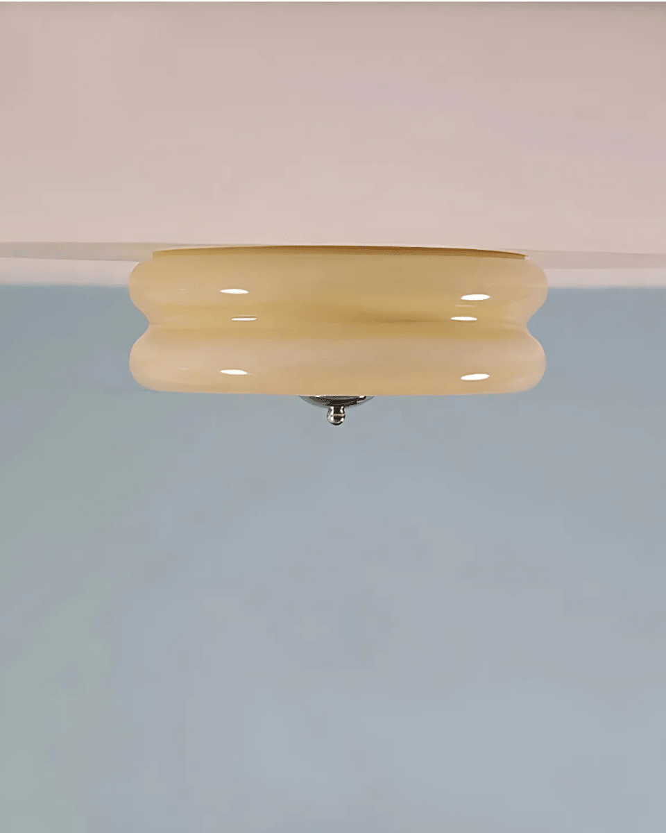 12-Inch Diameter Round Metal Tiered Ceiling Light Fixture | Temsk