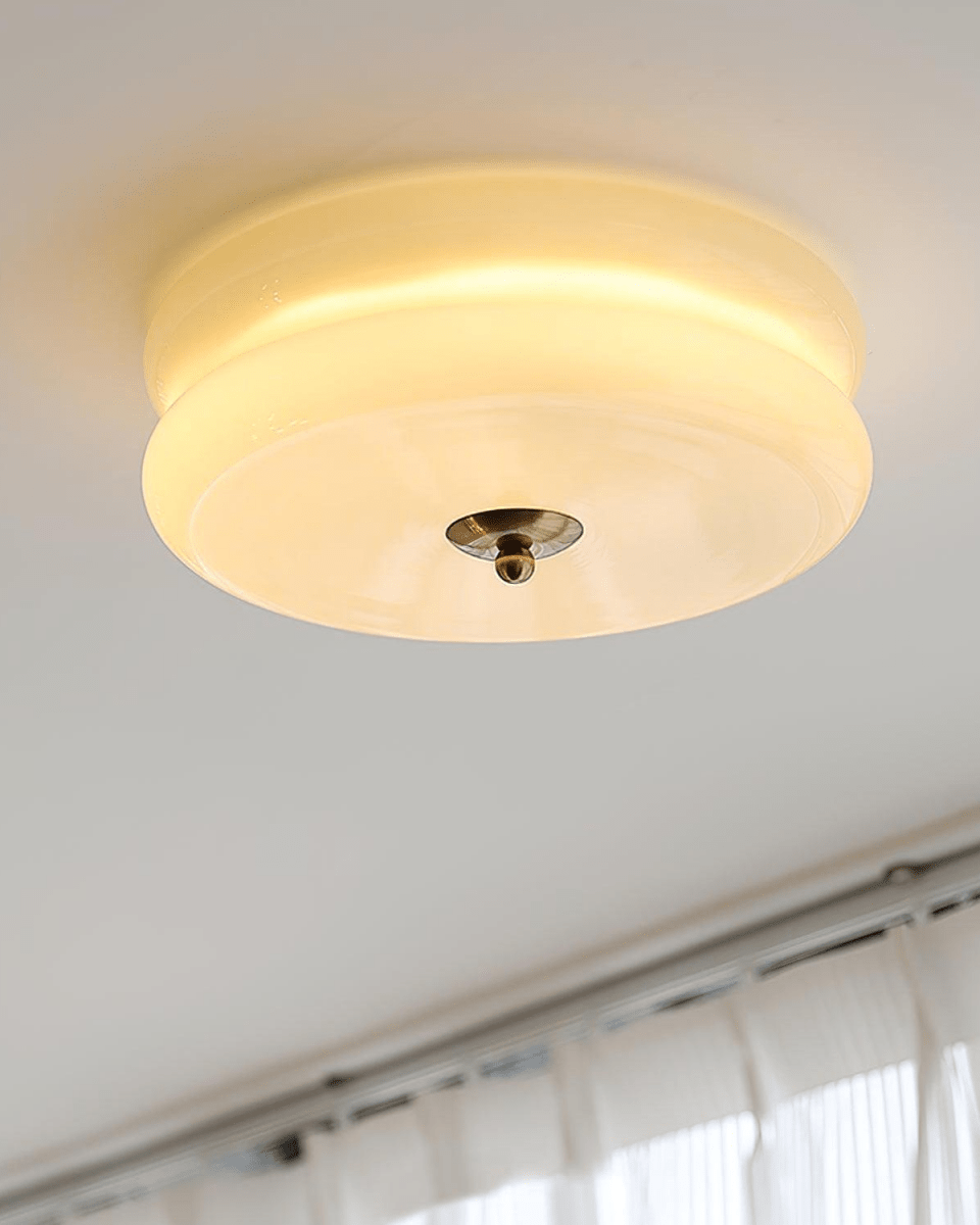 12-Inch Diameter Round Metal Tiered Ceiling Light Fixture | Temsk