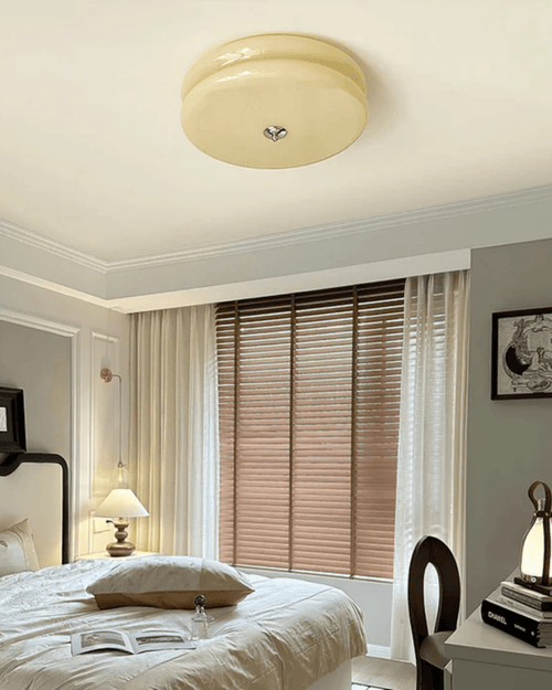 12-Inch Diameter Round Metal Tiered Ceiling Light Fixture | Temsk