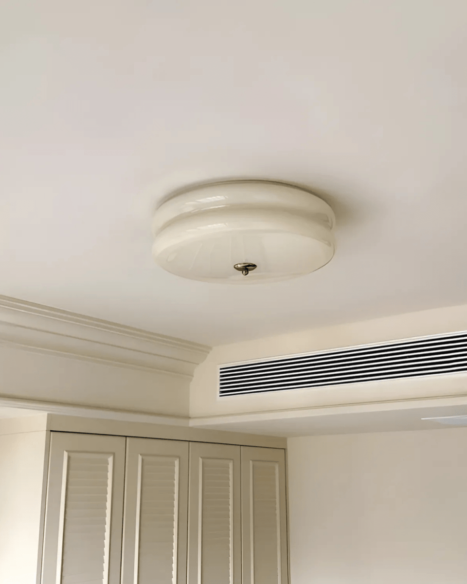 12-Inch Diameter Round Metal Tiered Ceiling Light Fixture | Temsk