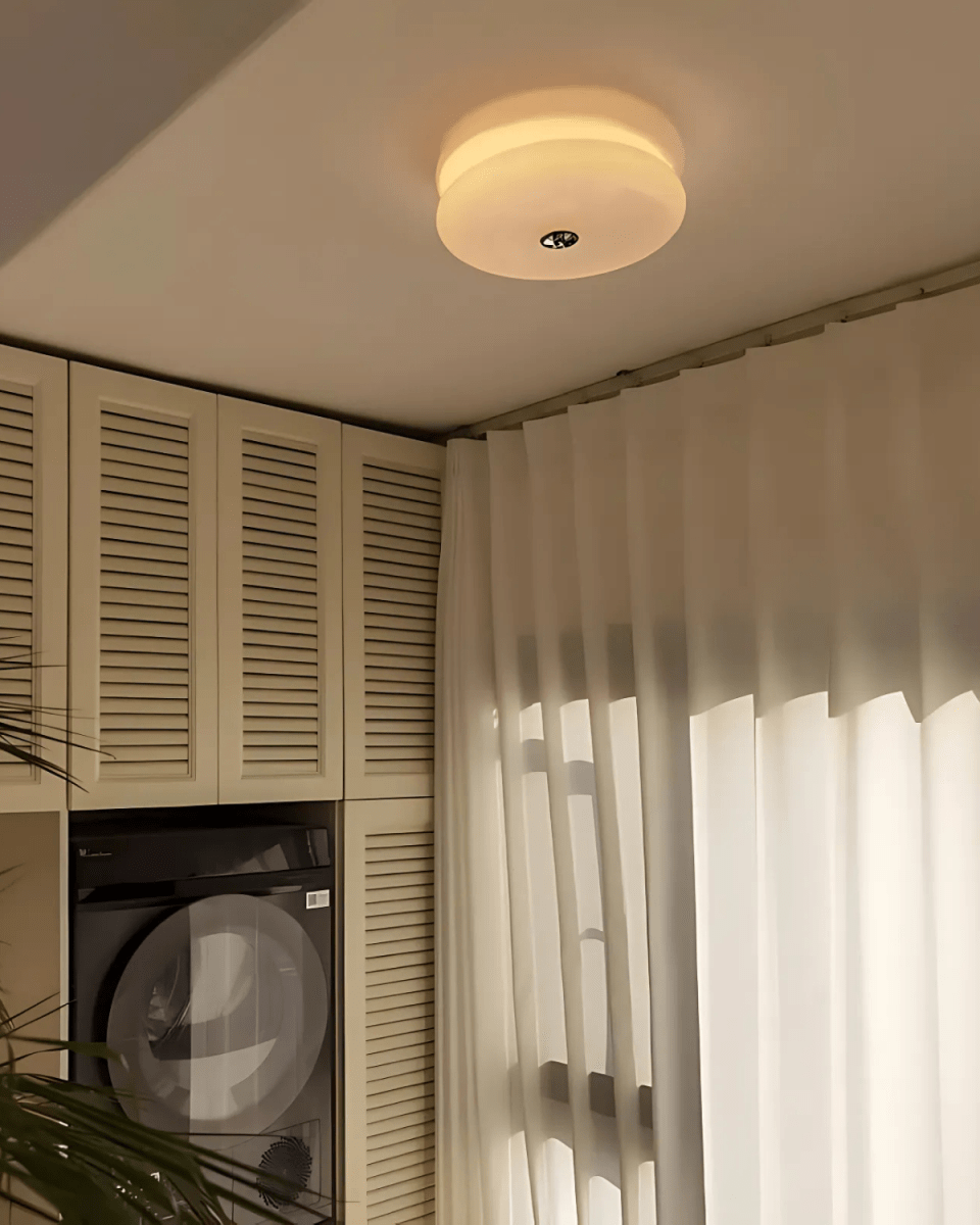 12-Inch Diameter Round Metal Tiered Ceiling Light Fixture | Temsk