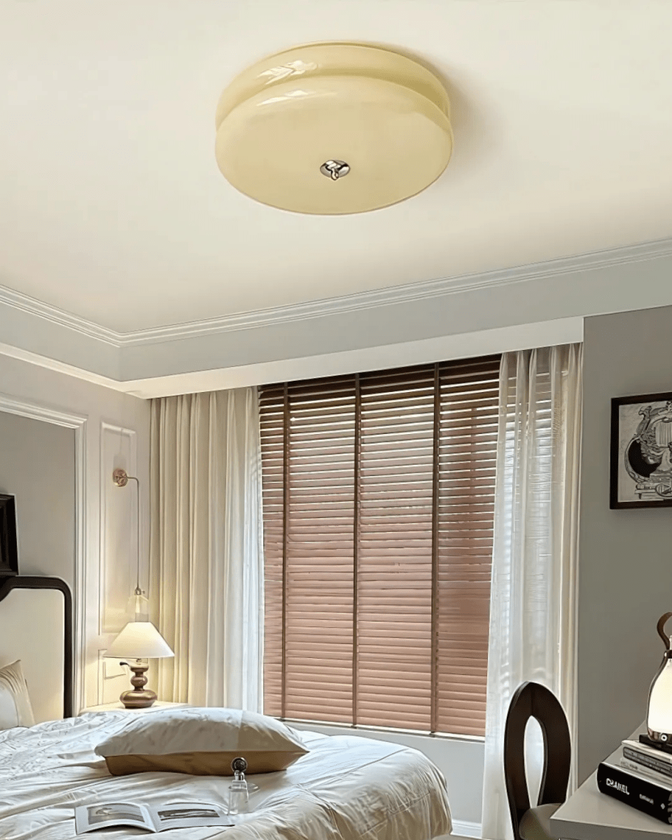 12-Inch Diameter Round Metal Tiered Ceiling Light Fixture | Temsk