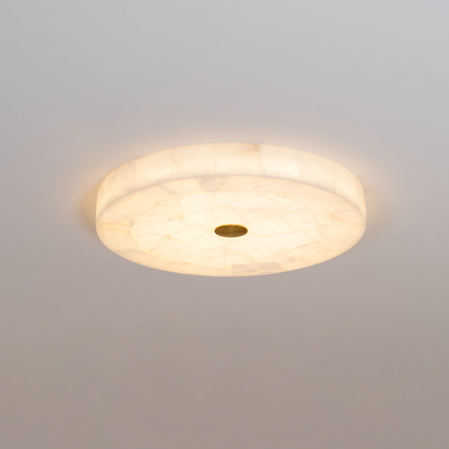 Alabaster LED Ceiling Light In White And Gold For Living Room And Hall | Temsk
