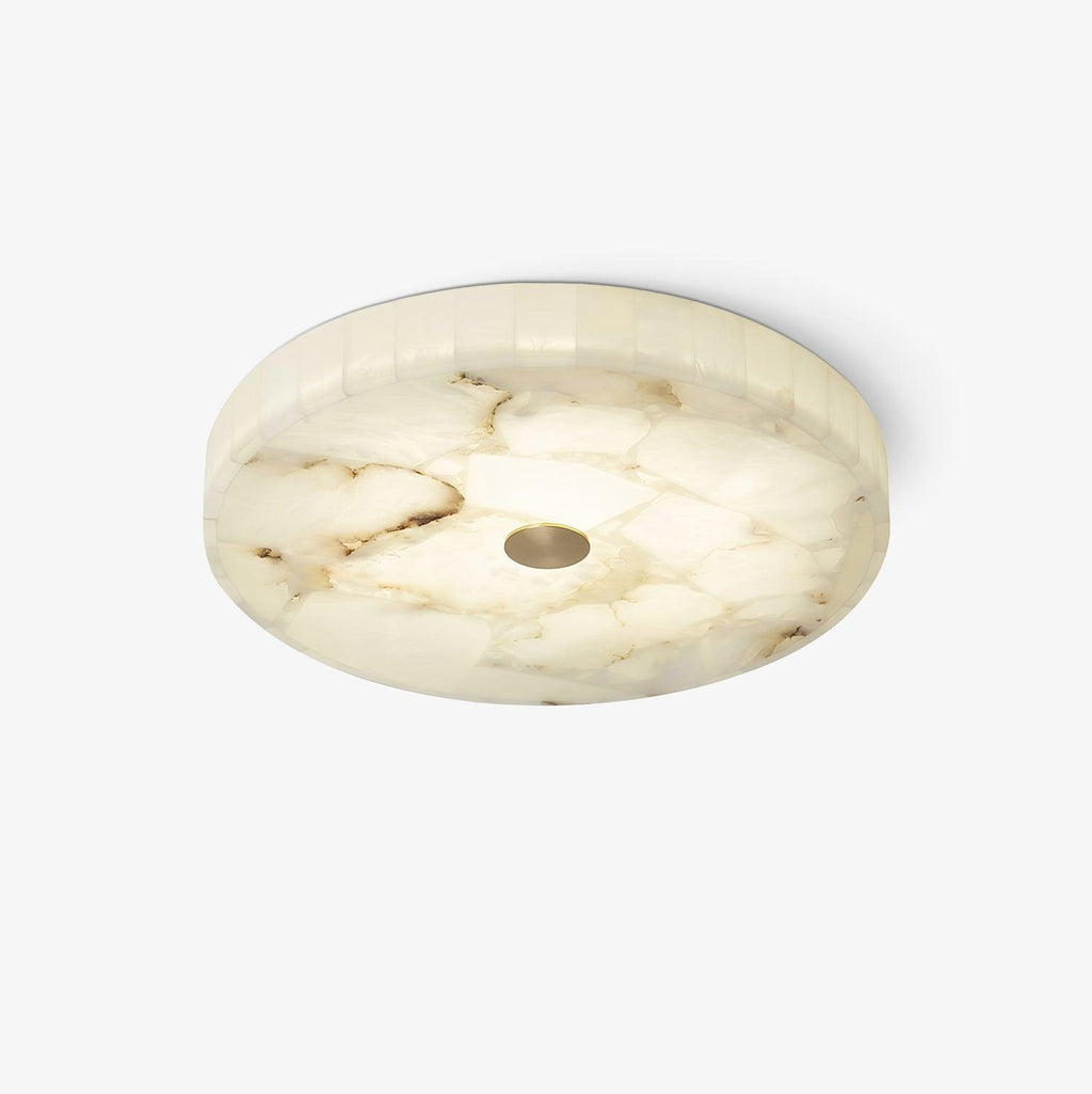 Alabaster LED Ceiling Light In White And Gold For Living Room And Hall | Temsk