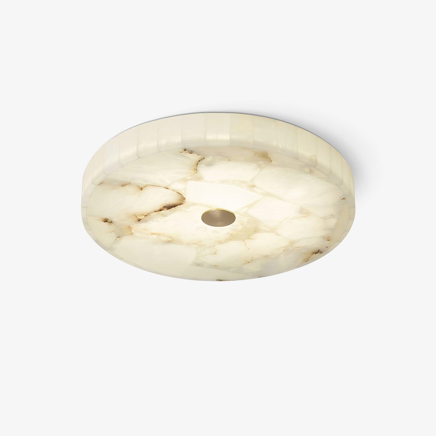 Alabaster LED Ceiling Light In White And Gold For Living Room And Hall | Temsk
