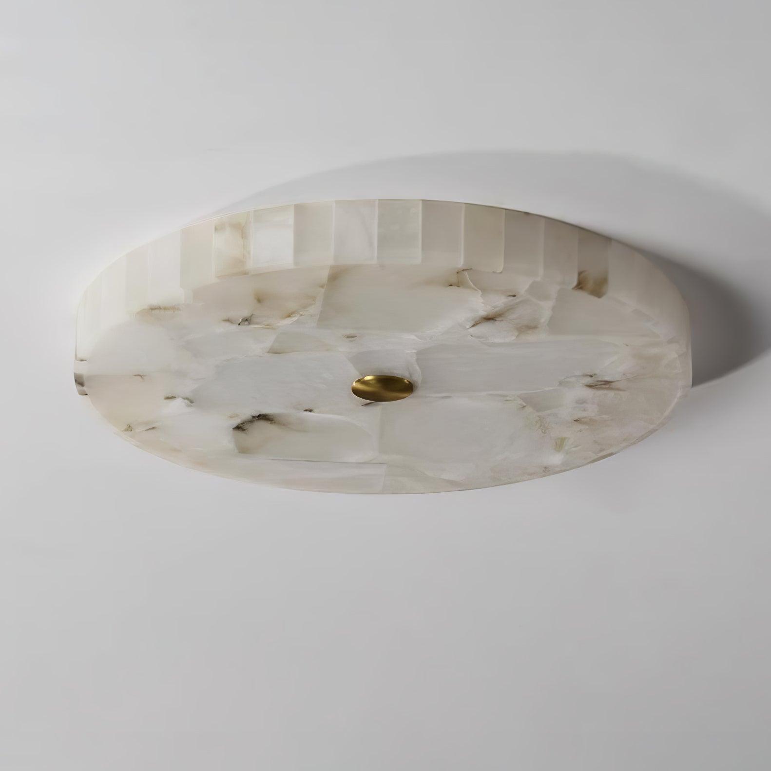 Alabaster LED Ceiling Light In White And Gold For Living Room And Hall | Temsk
