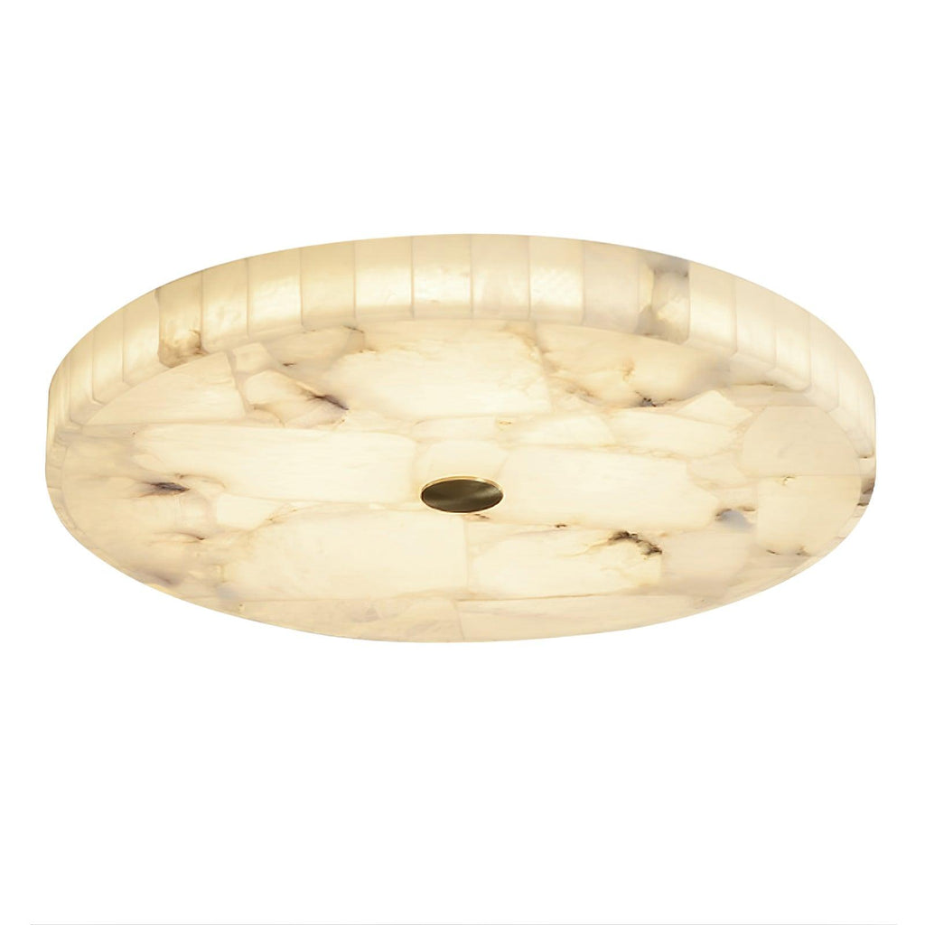 Alabaster LED Ceiling Light In White And Gold For Living Room And Hall | Temsk