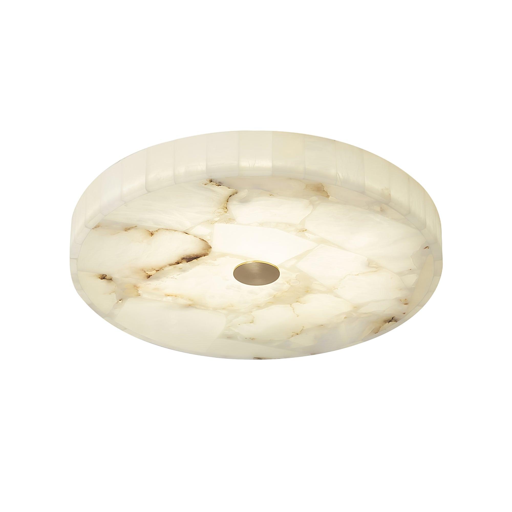 Alabaster LED Ceiling Light In White And Gold For Living Room And Hall | Temsk