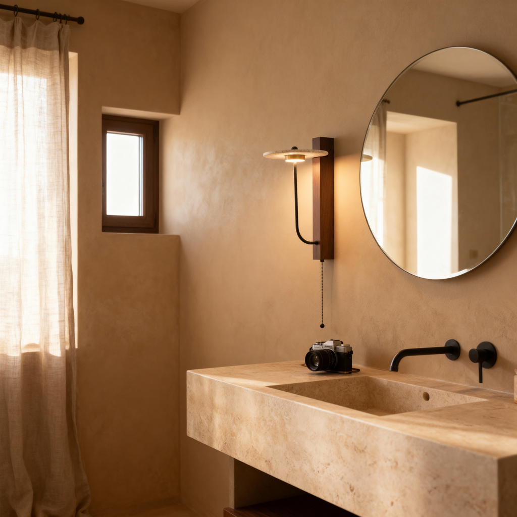 TerraLuma Natural Material Wall Sconce Lighting for Cozy Ambience | Temsk