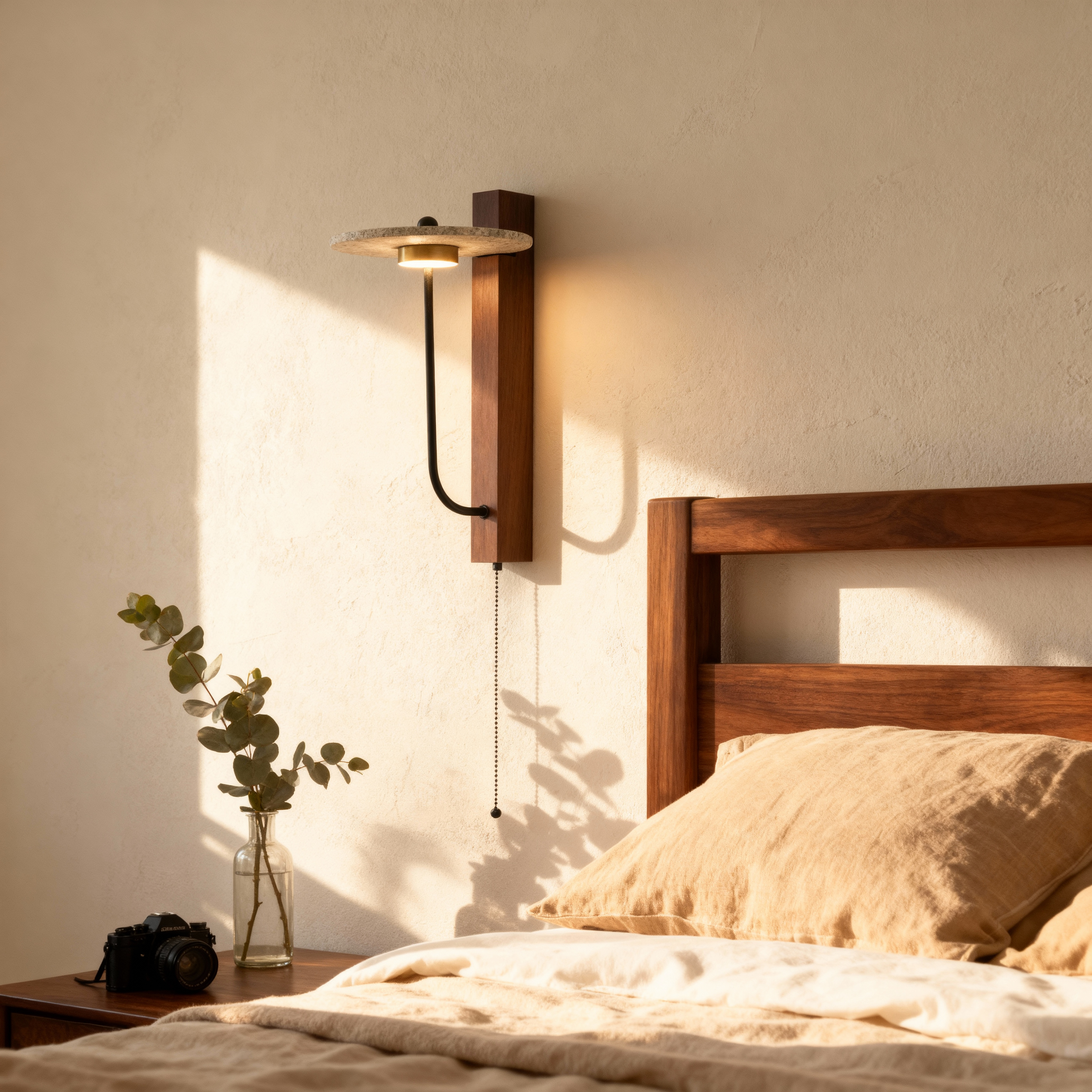 TerraLuma Natural Material Wall Sconce Lighting for Cozy Ambience | Temsk
