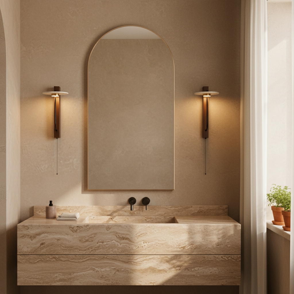 TerraLuma Natural Material Wall Sconce Lighting for Cozy Ambience | Temsk