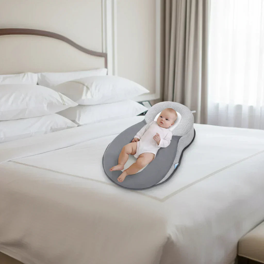 Cuscino ergonomico per neonati NurtureNest per un sonno sicuro | Temsk