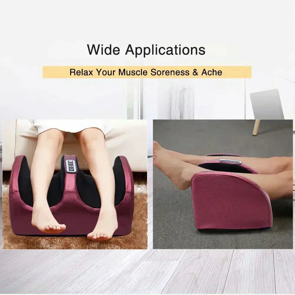 Auralux Shiatsu Foot Massager With Heat Function, 12 3D Massage Balls And Timer | Temsk