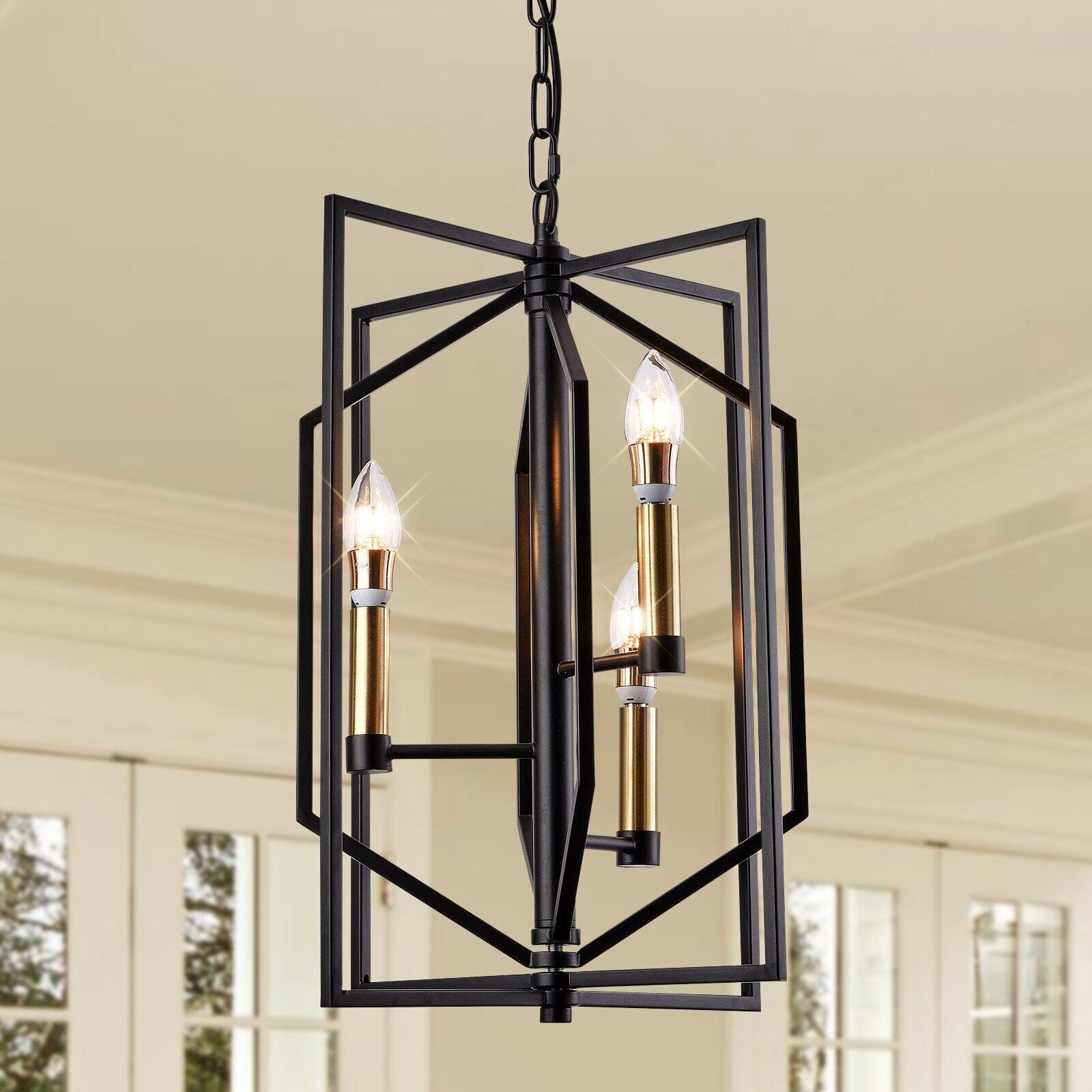 NovaCage Ceiling Lamp Vintage Industrial LED Fixture | Temsk