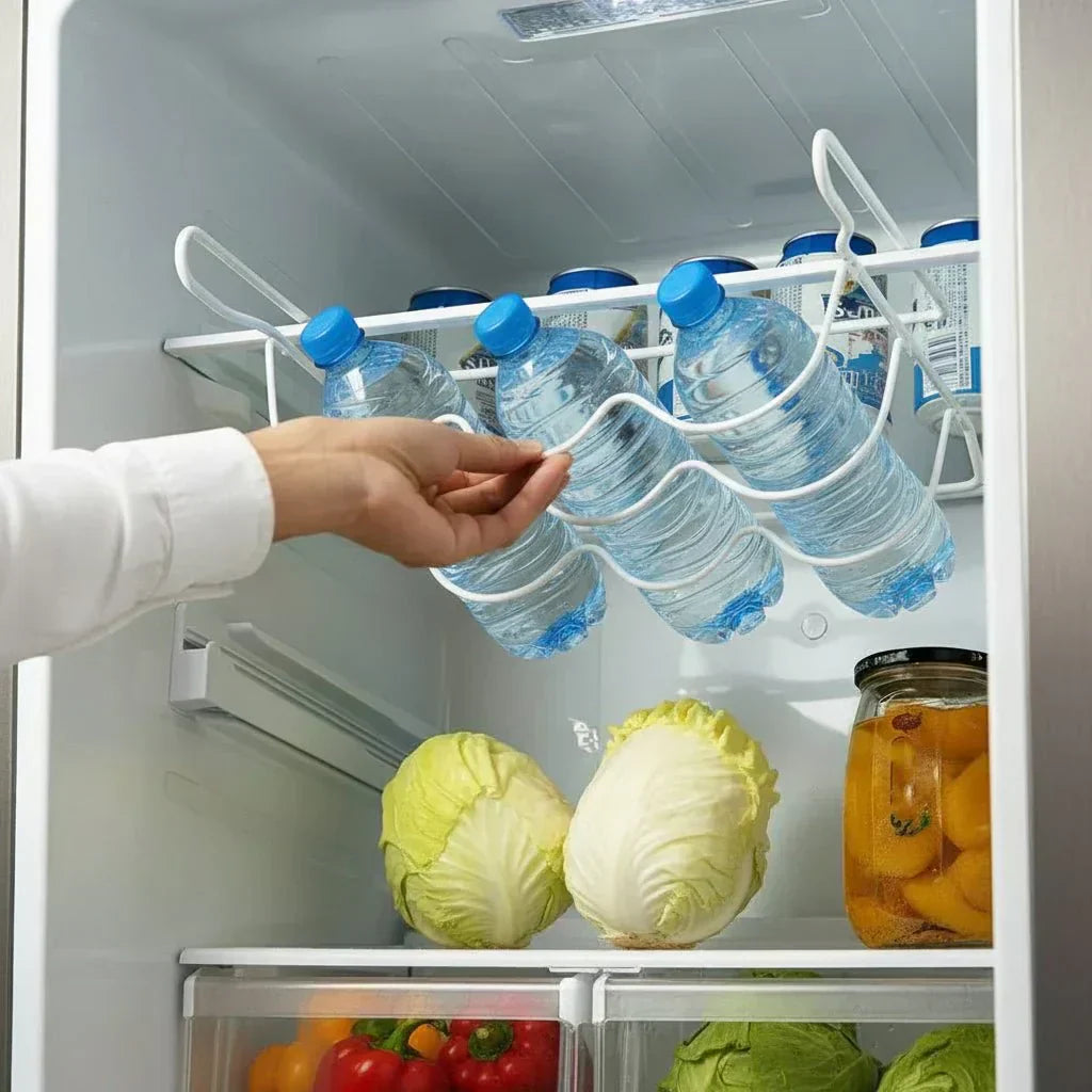 SpinShelf Space-Saving Rolling Bottle Holder For Refrigerator Shelves | Temsk