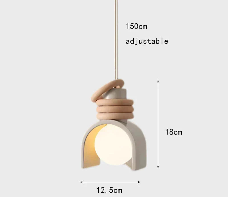 Wabi-Sabi Pendelleuchte mit minimalistischem Harzfinish | Temsk
