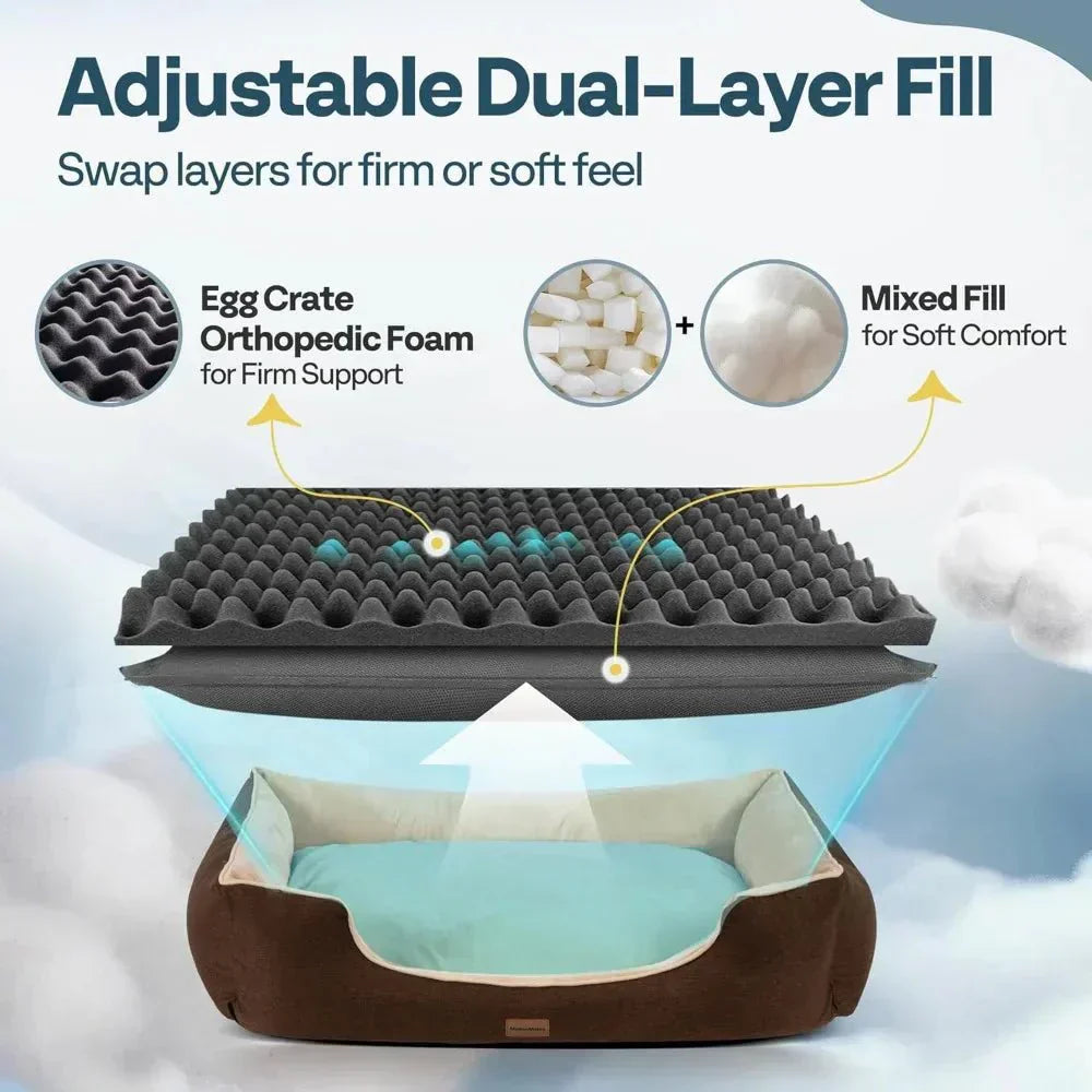 CosyPaws Waterproof Memory Foam Dog Bed For All Breeds | Temsk