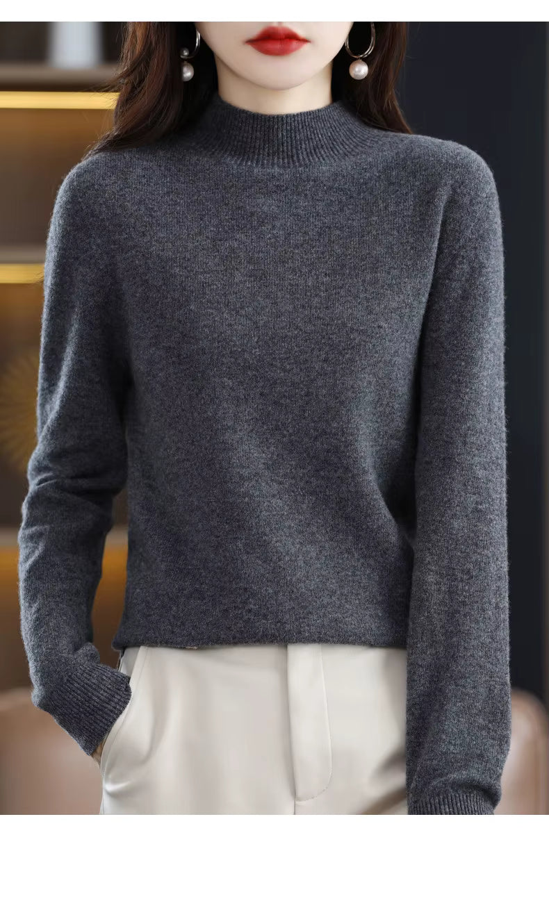 Aurelia Women's 100 Percent Wool Cashmere Pullover For Fall And Winter | Temsk