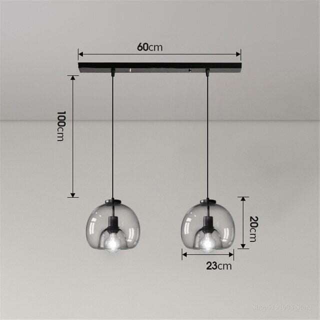 Lampade a sospensione Aurelia in vetro per cucine moderne e altro | Temsk