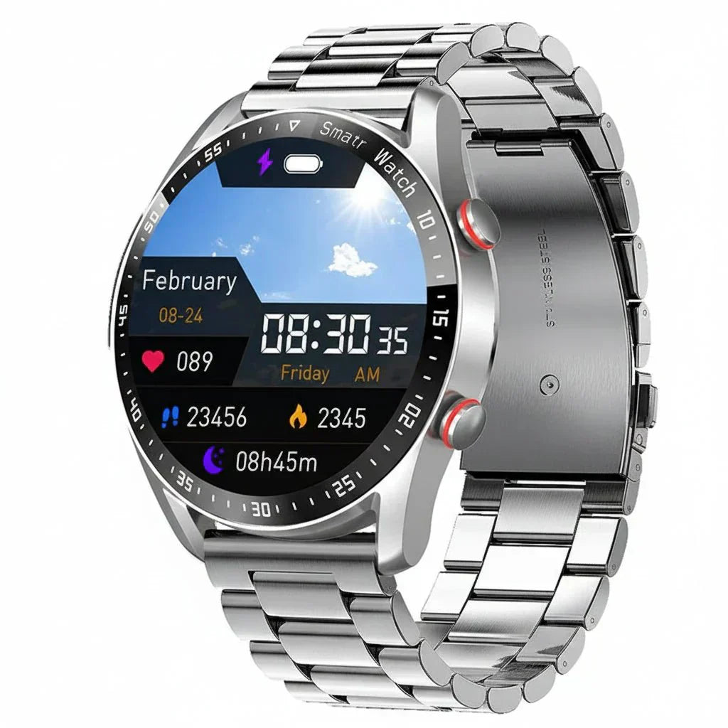 PulseNova Premium Men's Smartwatch With ECG And PPG And Call Function | Temsk