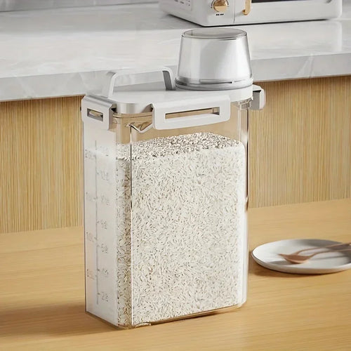2.5L Airtight Container For Rice, Cereal And Flour With Dispenser And Measuring Cup | Temsk