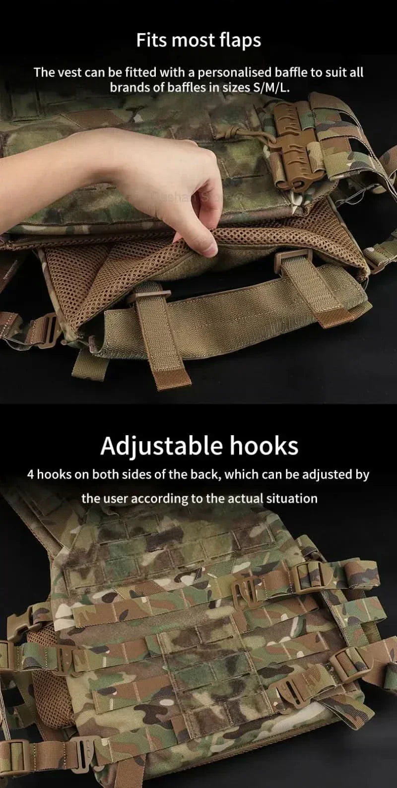 Vanguard Armor Carrier Modular Vest With Laser Cut MOLLE And Quick Release | Temsk
