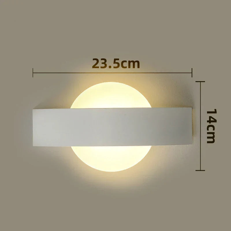 Acryl-Wandlampe mit subtiler Umgebungsbeleuchtung | Temsk