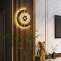 Lunaris LED Wanduhr-Wandleuchte Modernes Ambientelicht | Temsk