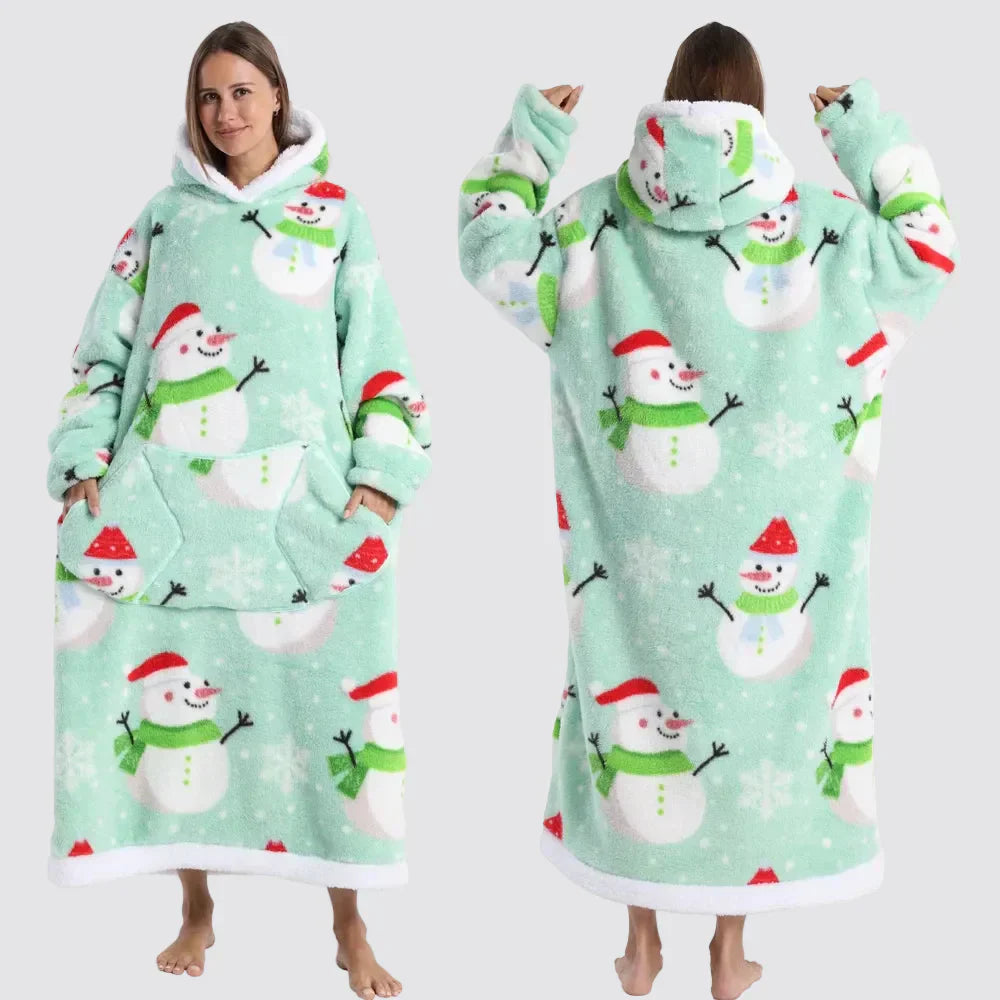 Cozy Oversized Wearable Hoodie Blanket For Adults All Day Comfort | Temsk