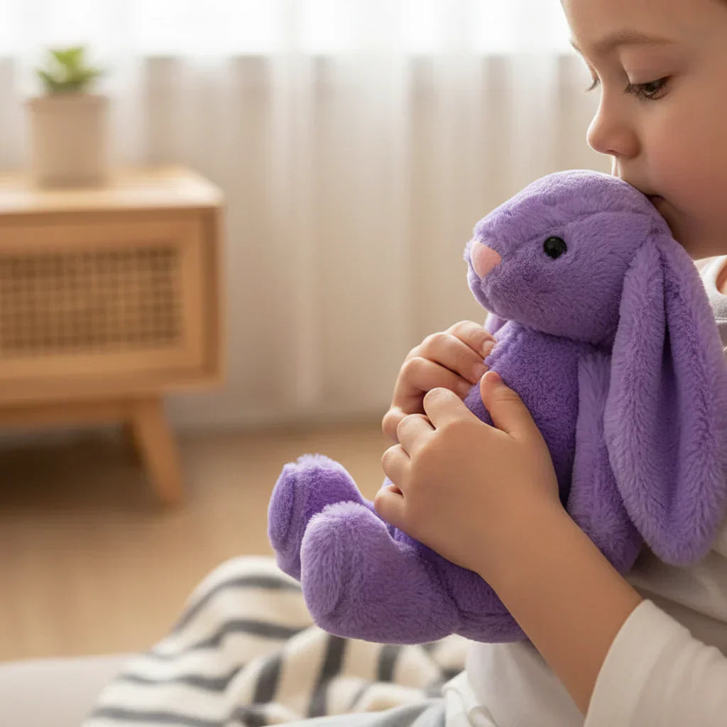 Bunnycat blød plyskanin vedhæng til tasker og dekoration | Temsk
