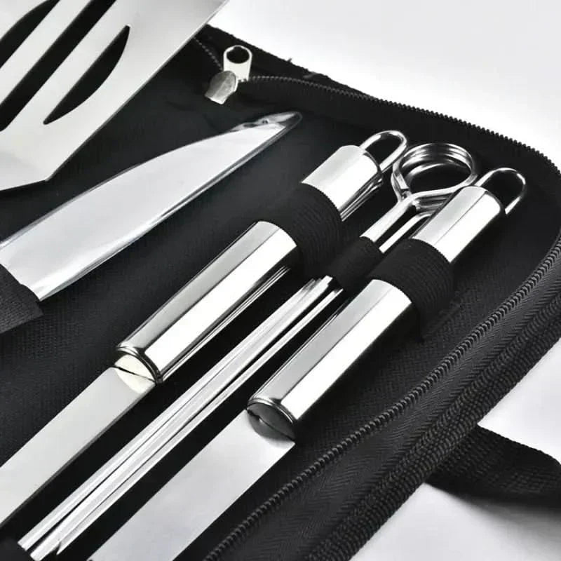 BlazeChef Elite Stainless Steel Barbecue Tool Set For Outdoors | Temsk