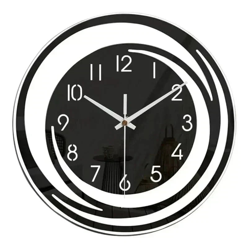 AuroraTime Acrylic Wall Clock In Scandinavian Design, Silent And Stylish | Temsk