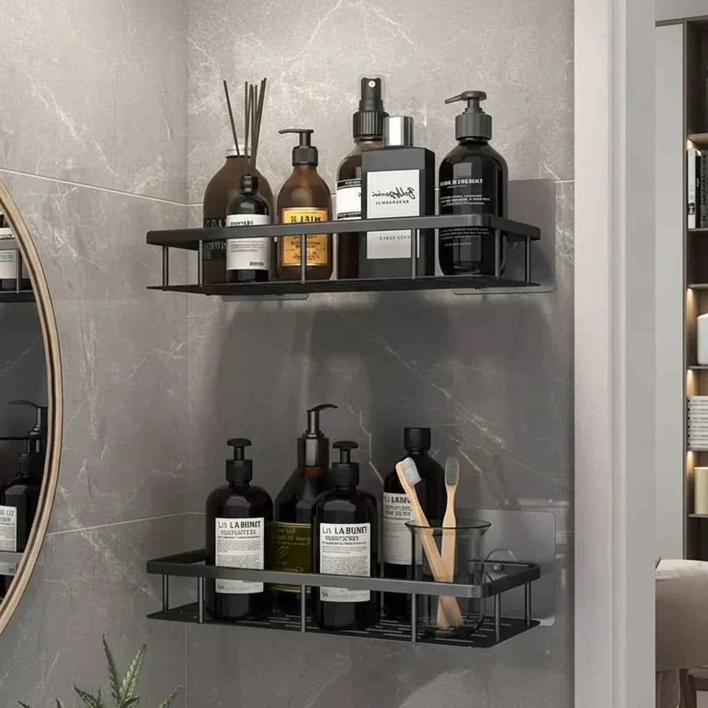 AeroShelf Adhesive Bathroom Shelf Drill-Free And Stylish For Every Bathroom | Temsk