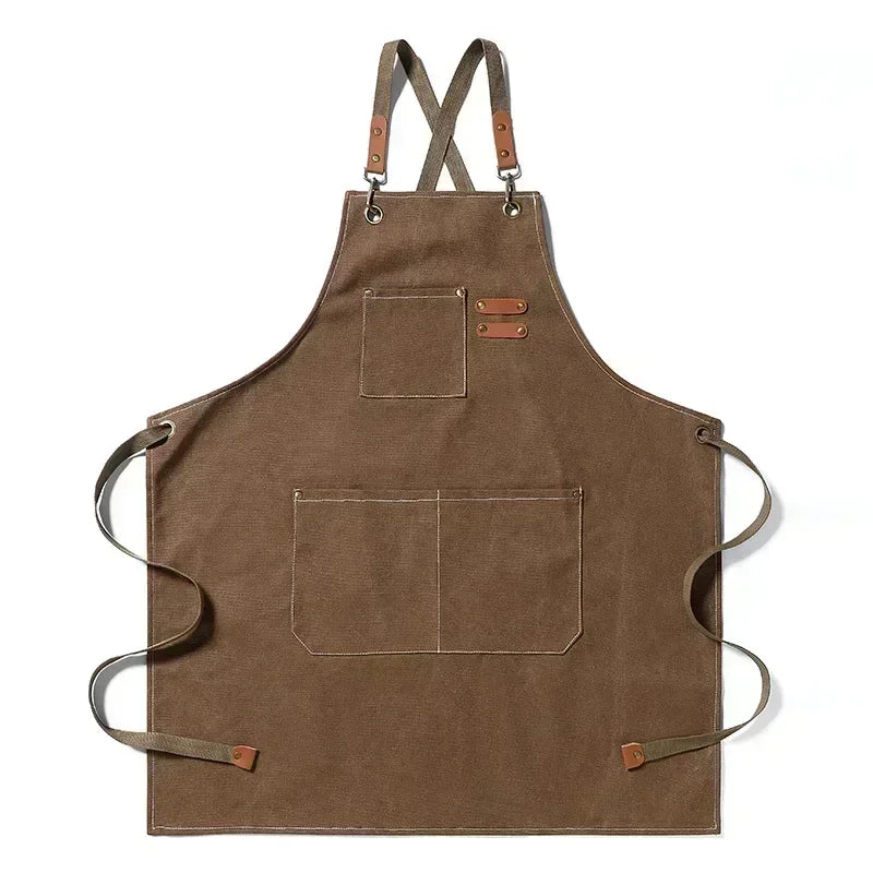 ProWear Canvas-Schürze für Unisex-Köche und Arbeitskleidung | Temsk