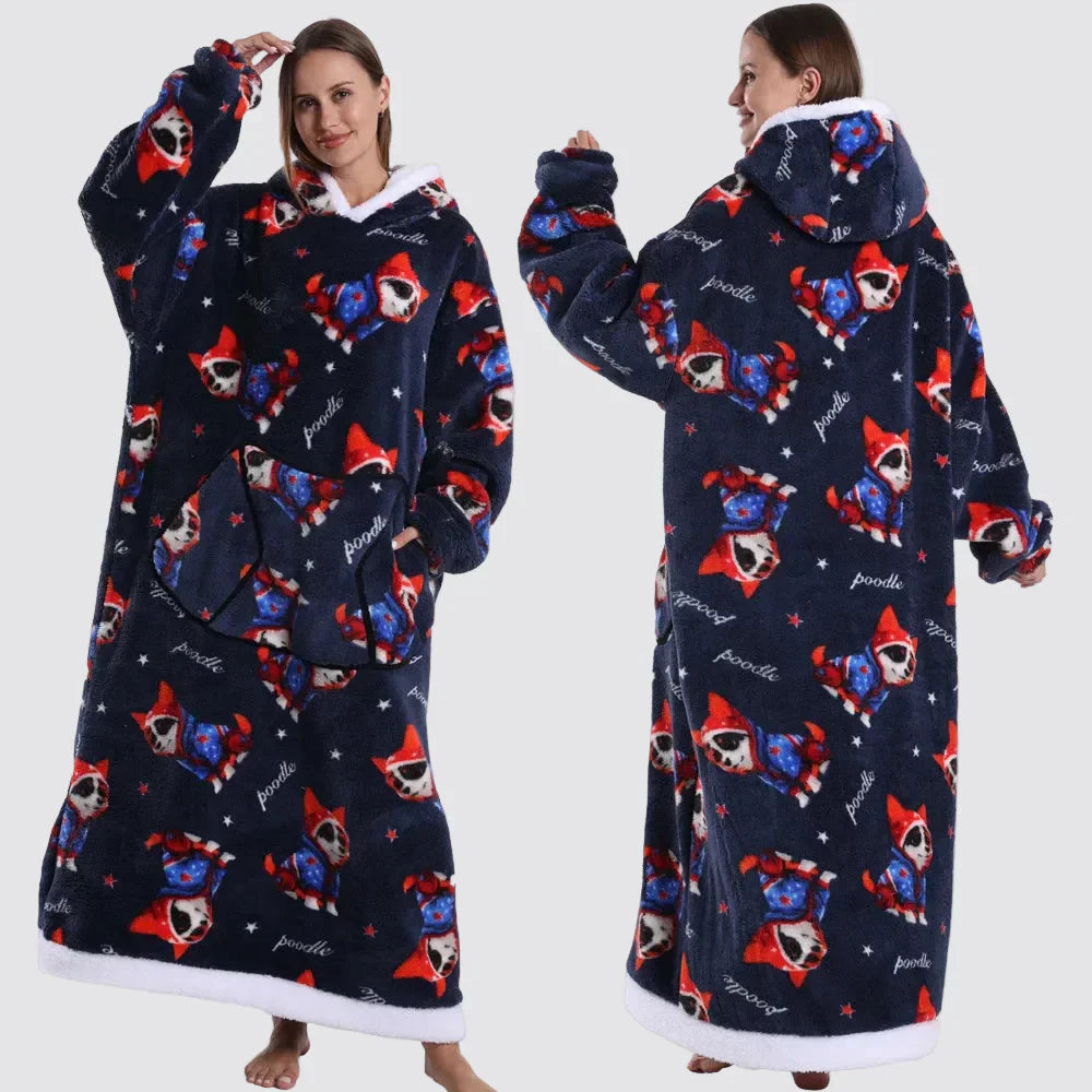 Cozy Oversized Wearable Hoodie Blanket For Adults All Day Comfort | Temsk