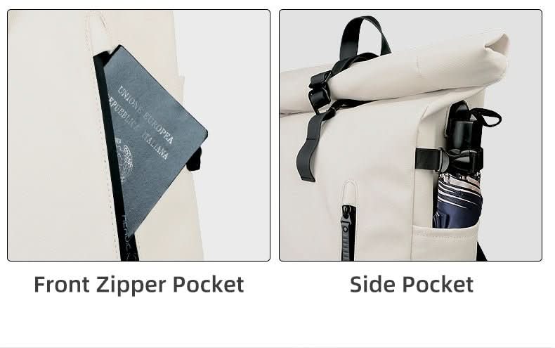 TrailMate Expandable Roll-Top Backpack With Laptop Compartment And Large Capacity | Temsk