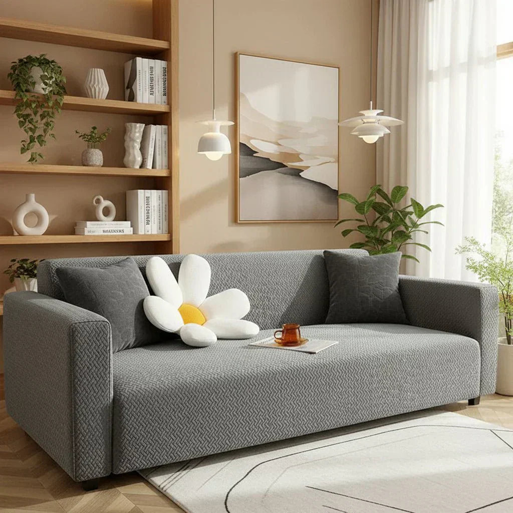 CalmFit Elastic Sofa Cover for Living Room Seating Furniture | Temsk