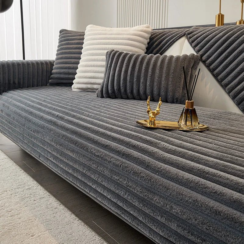 HavenFur Luxurious Winter Sofa Cover Made From Faux Rabbit Fur | Temsk