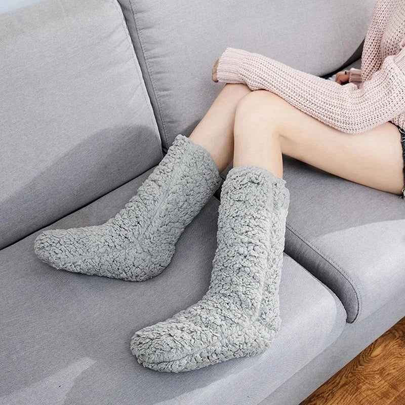 Luma Warm Cashmere Socks Designed For Women With Non-Slip Grip | Temsk