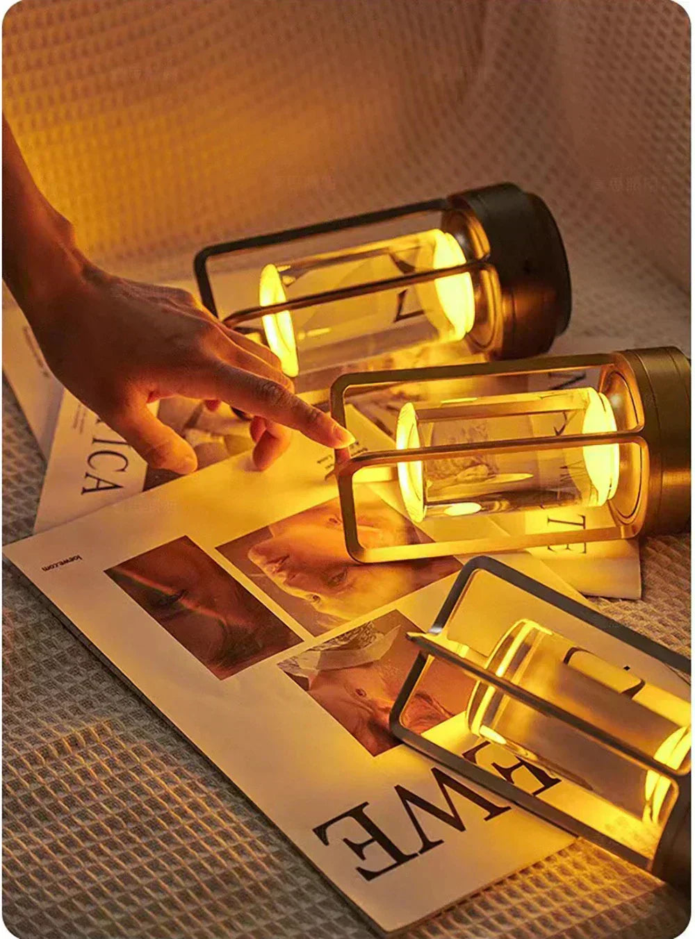 LumaNest ambientní teplá LED stolní lampa pro útulné osvětlení místnosti | Temsk