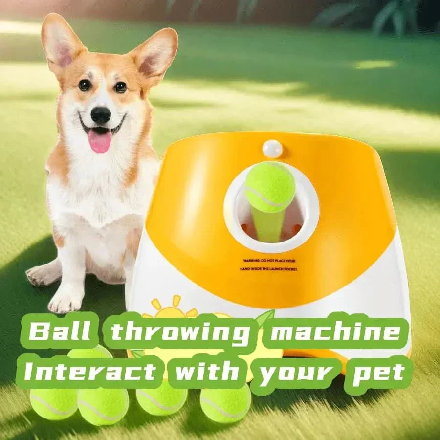 FetchMate Automatic Ball Thrower - Rechargeable Dog Toy | Temsk