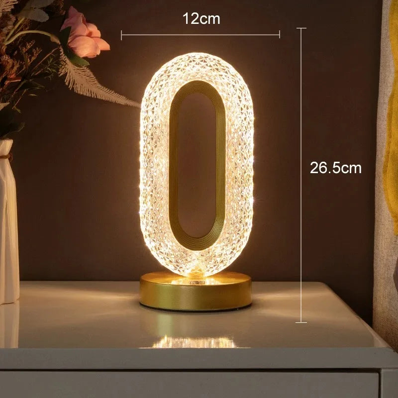 Stellora 3D Kristall-Nachtlicht mit wiederaufladbarer Dimmung | Temsk