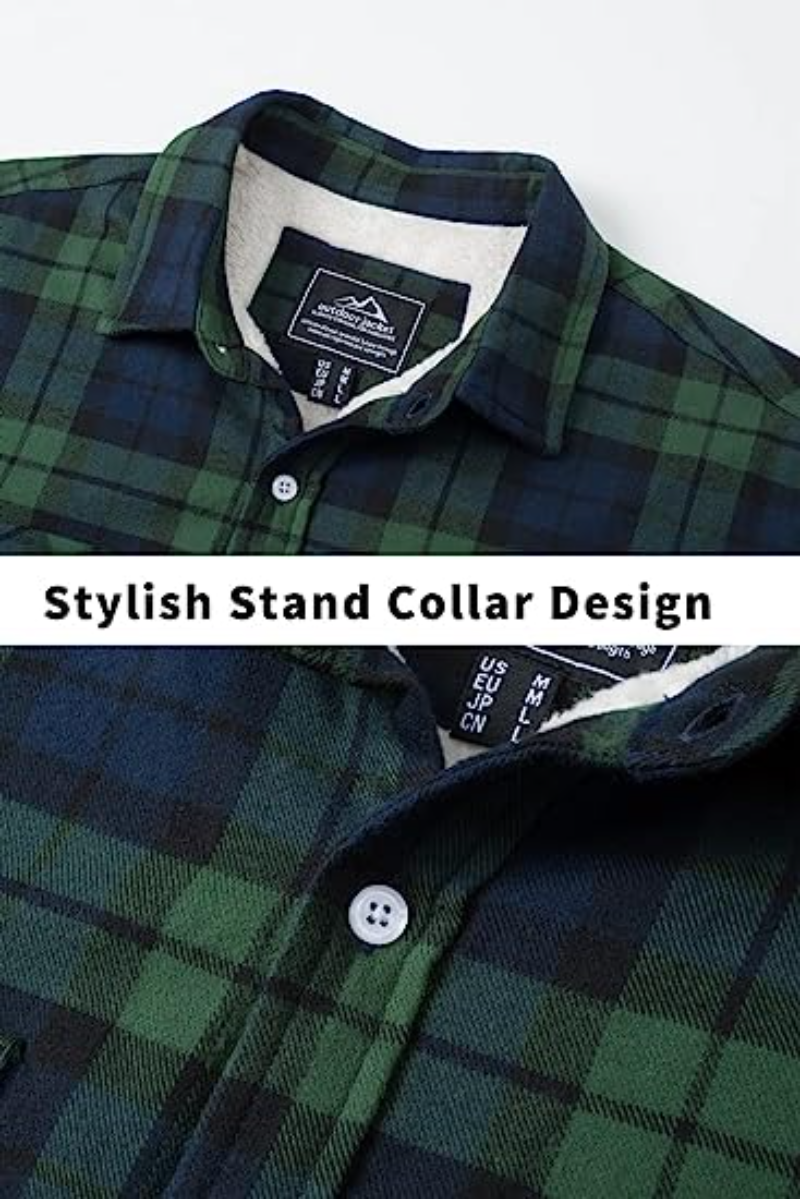 Lyrenox Classic Plaid Jacket With Fleece Lining Style | Temsk