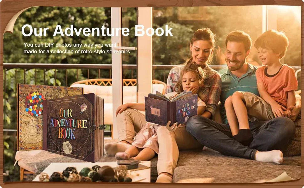 Nova Keepsake 146-Page DIY Scrapbook Photo Album for Memories and Adventures | Temsk
